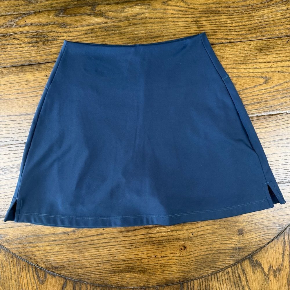 Girlfriend Collective Navy Tennis Skirt